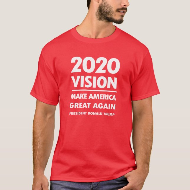 Trumfvision 2020 röstar val samlar gåvaidé t shirt (Framsida)