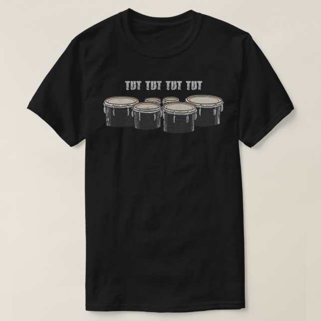 Trumledens Tenors Tut Tut Tut Distress-utseende T Shirt (Design framsida)