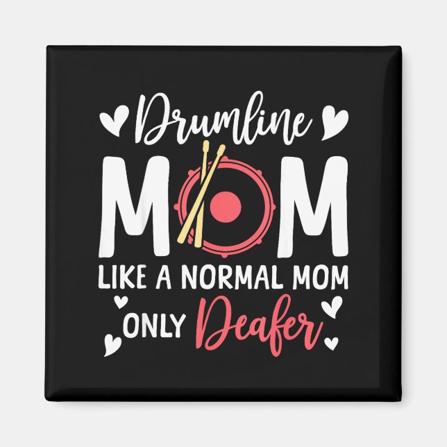 Trumlinje Mamma Som En Normal Mamma Trumfans Trumm Magnet (Framsidan)