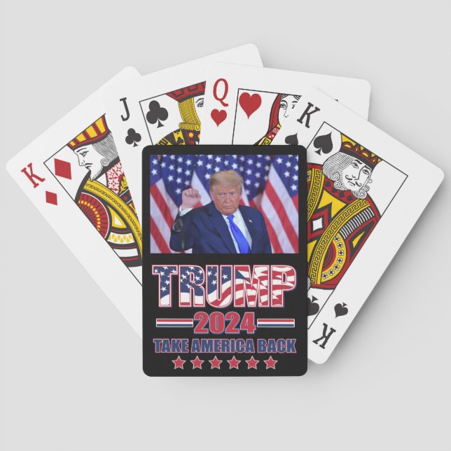 trumma 2024 Ta Amerika tillbaka Casinokort (Baksidan)