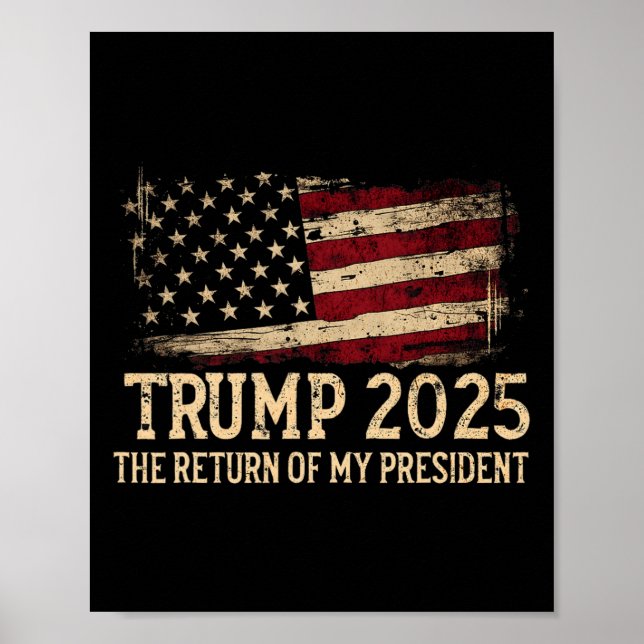 Trumma 2025 min talmans återvändande poster (Framsidan)