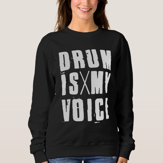 Trumma Är Min Röst Trumslagar För Slagverkare & T Shirt (Framsida)