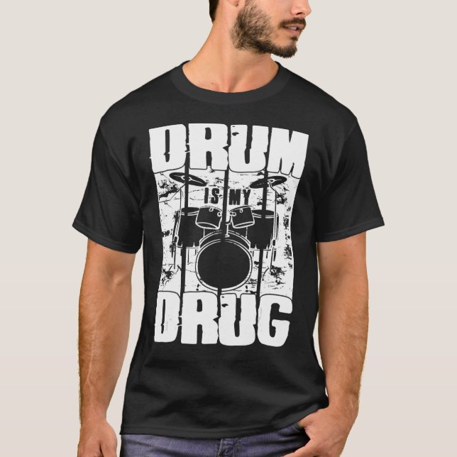 Trumma är min trummatta för perkussionister och tr t shirt (Framsida)