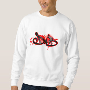 Trumma bas- grafittistil för n lång ärmad tröja