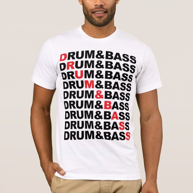 Trumma, & basen kvadrerar t-shirt (Framsida)