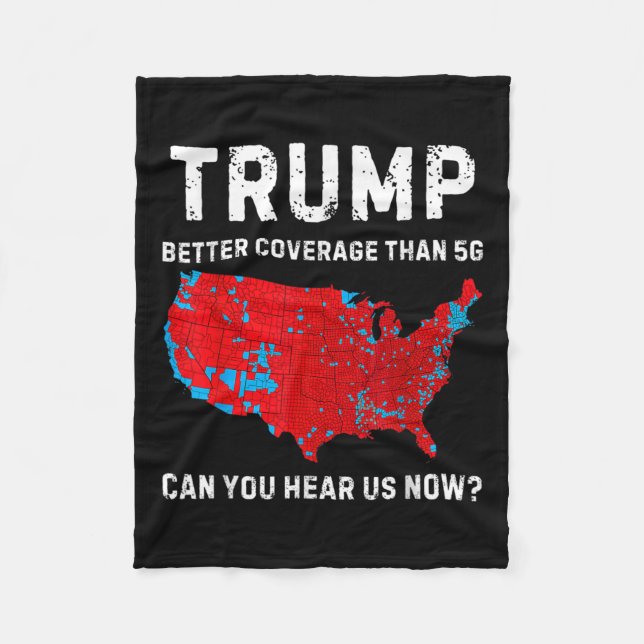 Trumma bättre täckning än 5 g kan du höra oss nu fleecefilt (Framsidan)