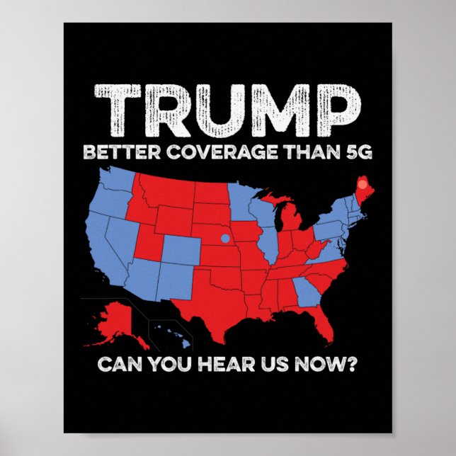Trumma bättre täckning än 5 g kan du höra oss nu poster (Framsidan)
