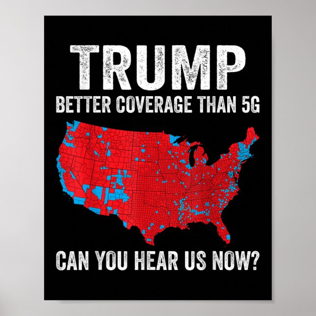 Trumma bättre täckning än 5 g kan du höra oss nu poster (Framsidan)