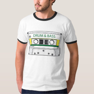 Trumma, & den bas- blandningen tejpar t shirt
