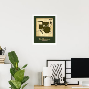Trumma för väggar poster