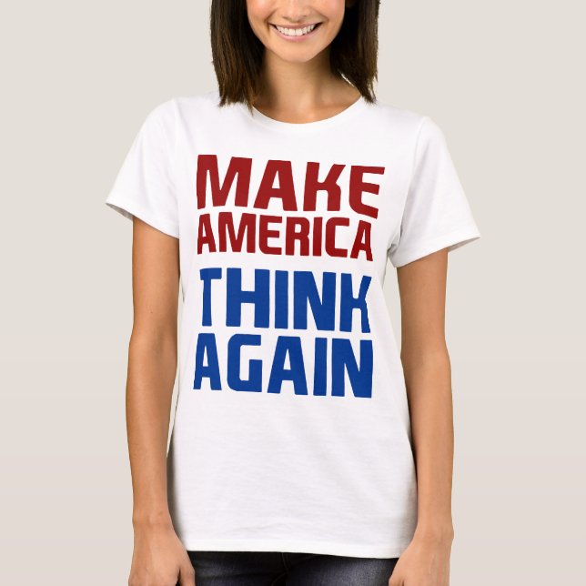Trumma gör amerikanska Tänkor igen Tee Shirt (Framsida)