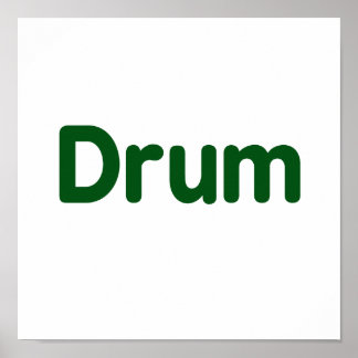 trumma gröntens musikdesign poster