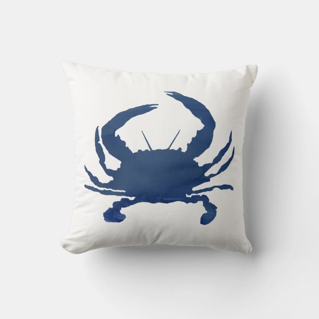 Trumma med blå färg Silhouette Beach Pillow Kudde (Framsida)