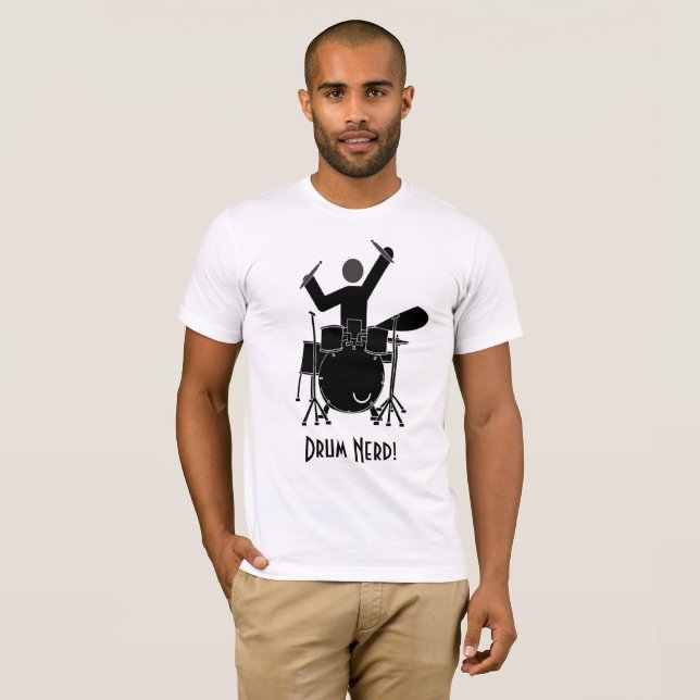 Trumma Nerdanpassningsbarutslagsplatsen! Tee (Hel framsida)