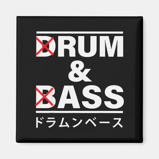Trumma Och B Japanska Roliga  Magnet (Framsidan)