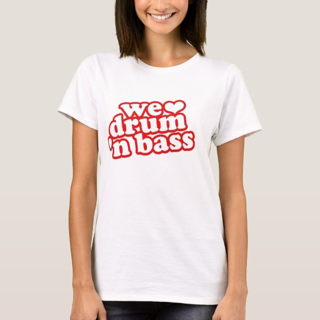 Trumma och basen tee shirt (Framsida)
