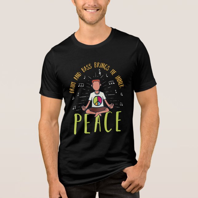 Trumma och bass ger mig fred t shirt (Framsida)