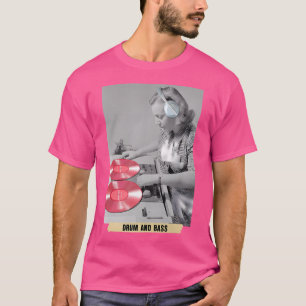 Trumma och Bass Music Älskare Dj Turnables T Shirt