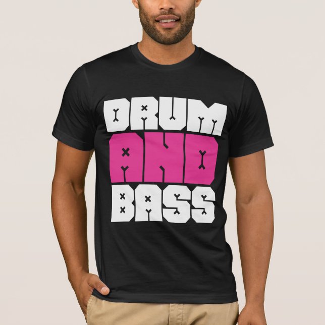 Trumma och den bas- musikT-tröja T-shirt (Framsida)