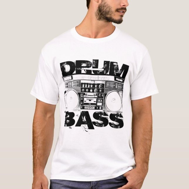 Trumma och den bas- T-tröja T-shirt (Framsida)