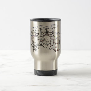 Trumma satsen 3D modellerar: Beställnings- travel Resemugg