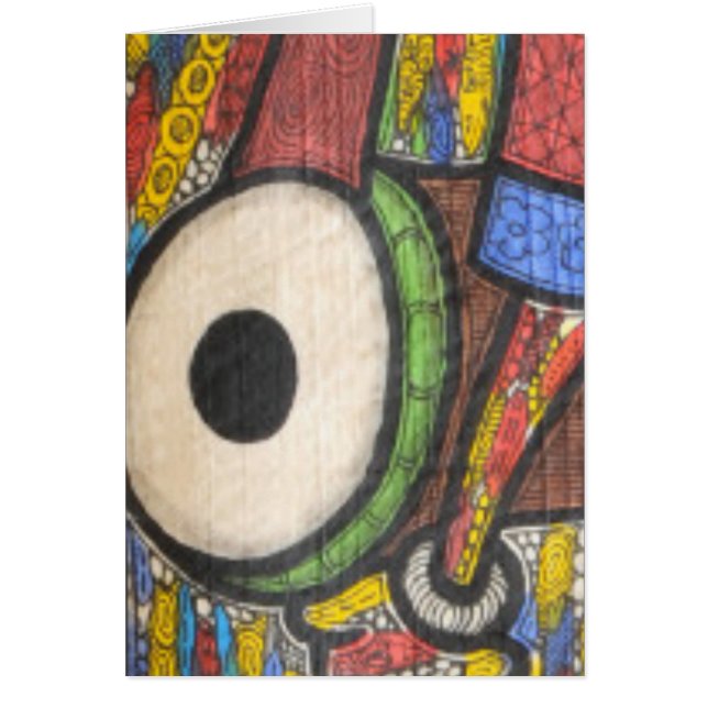 Trumma takten hälsningskort (Framsidan)