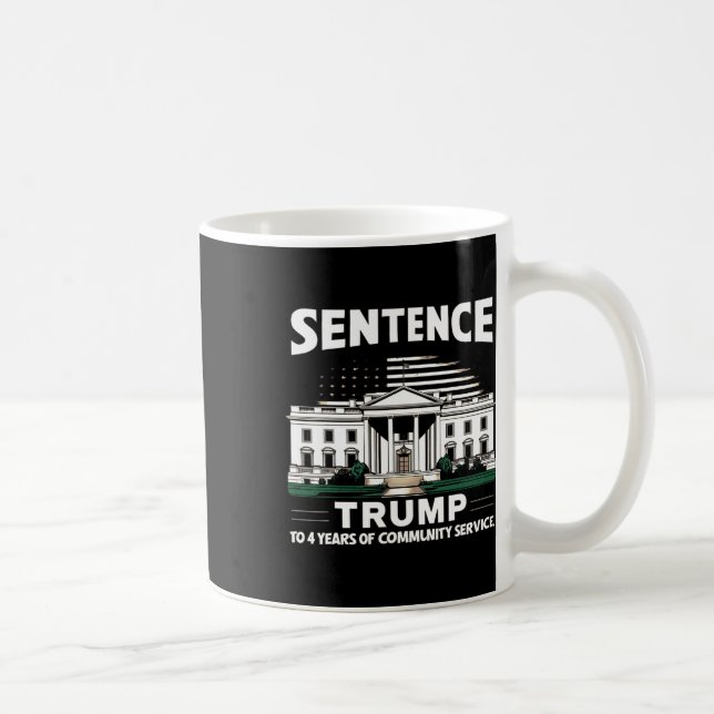 Trumma till 4 års gemenskapsservice Pro Trump 1 Kaffemugg (Höger)