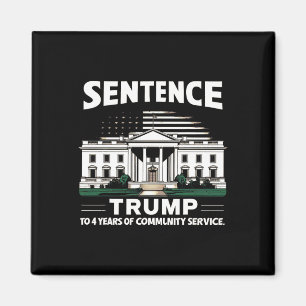 Trumma till 4 års gemenskapsservice Pro Trump 1 Magnet