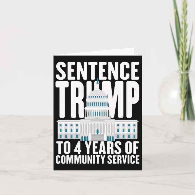 Trumma till 4 års gemenskapsservice Pro Trump Kort (Framsida)