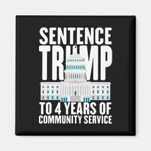 Trumma till 4 års gemenskapsservice Pro Trump Magnet