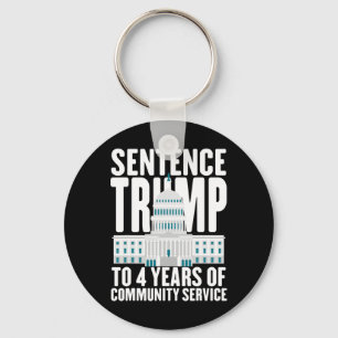 Trumma till 4 års gemenskapsservice Pro Trump Nyckelring