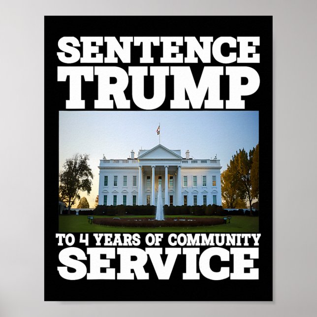 Trumma till 4 års vithus för samhällsservice poster (Framsidan)