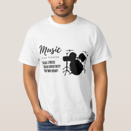 trumma, trumma, musik, älskare t shirt