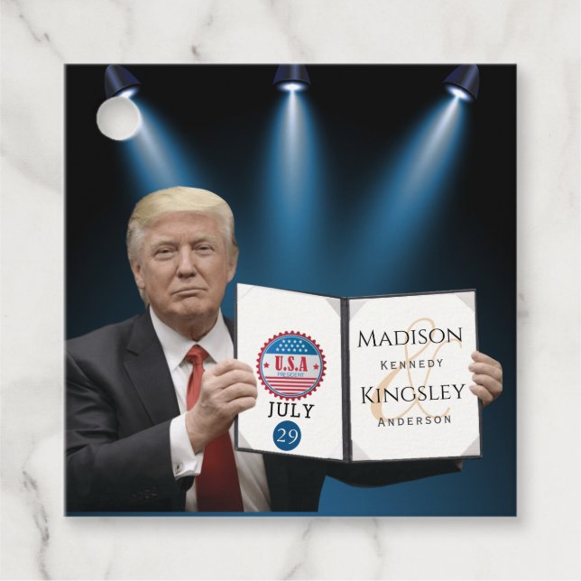 Trumma Underbarare Fantastisk Bröllop Gåvor Etiketter (Framsida)