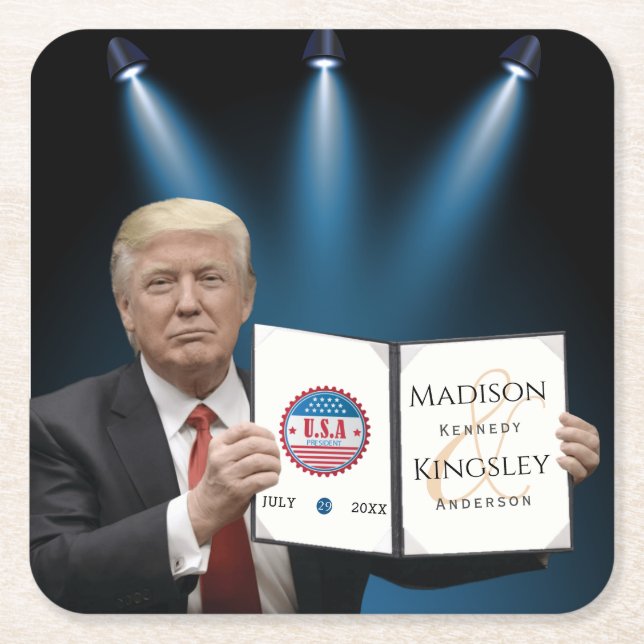 Trumma Underbarare Fantastisk Bröllop Underlägg Papper Kvadrat (Framsidan)