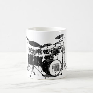 Trumma uppsättningen kaffemugg