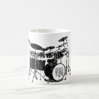 Trumma uppsättningen kaffemugg