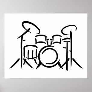 Trumma uppsättningen poster