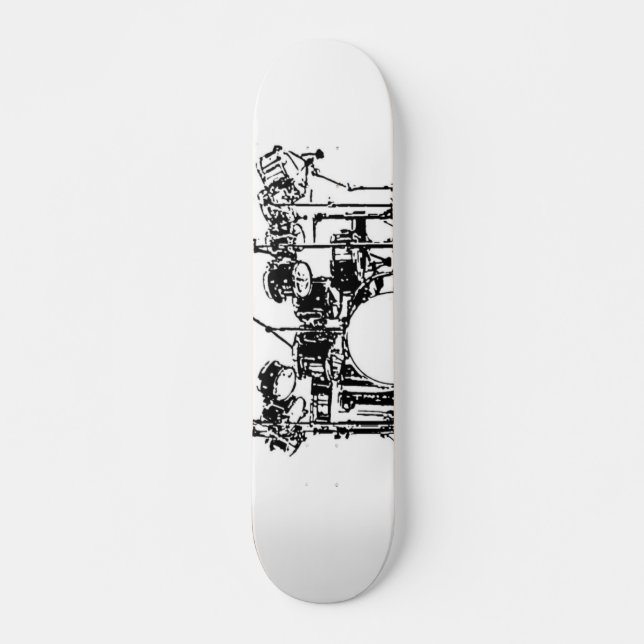Trumma uppsättningen skateboard bräda 19,5 cm (Framsida)