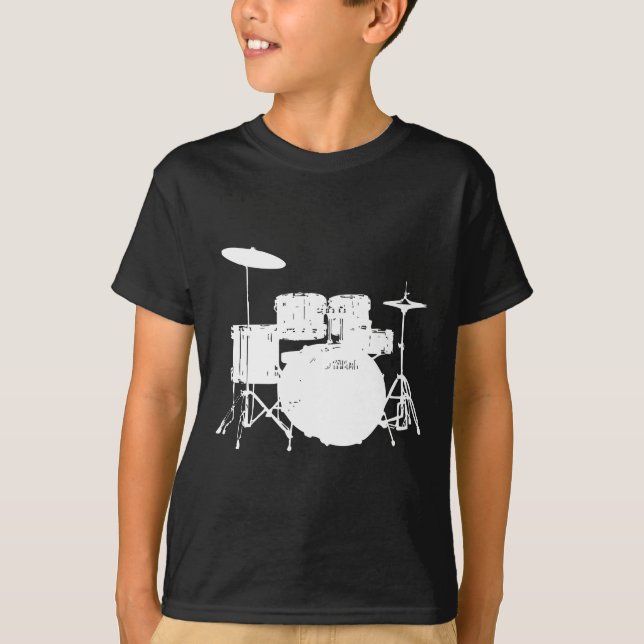 Trumma uppsättningen t-shirt (Framsida)