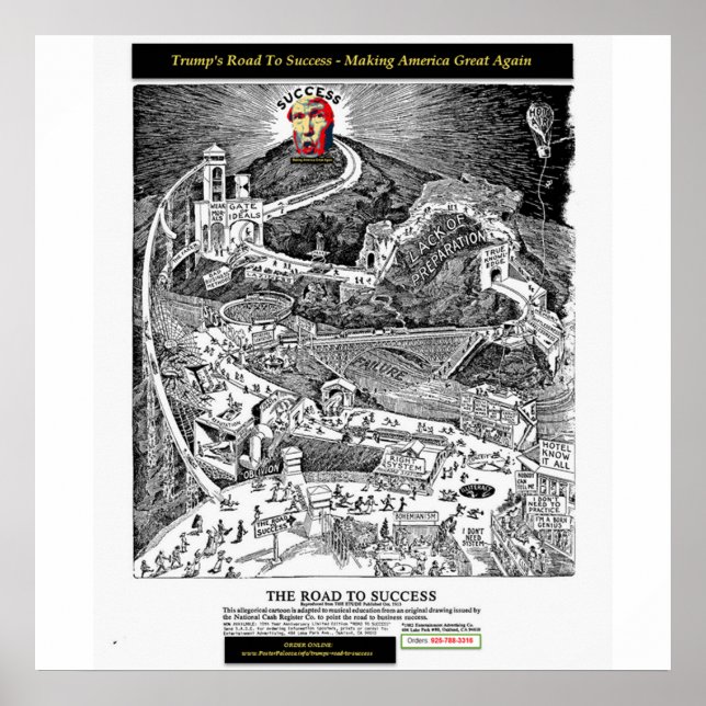 Trumma väg mot framgång Poster - Skapar USA Underb (Framsidan)