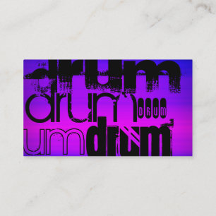 Trumma, vibrant Violet Blue och Magenta Visitkort