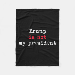 Trumman är inte min ordförande minimalistisk fleecefilt