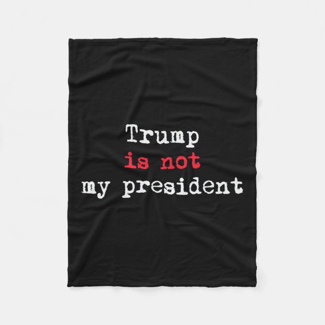 Trumman är inte min ordförande minimalistisk fleecefilt (Framsidan)