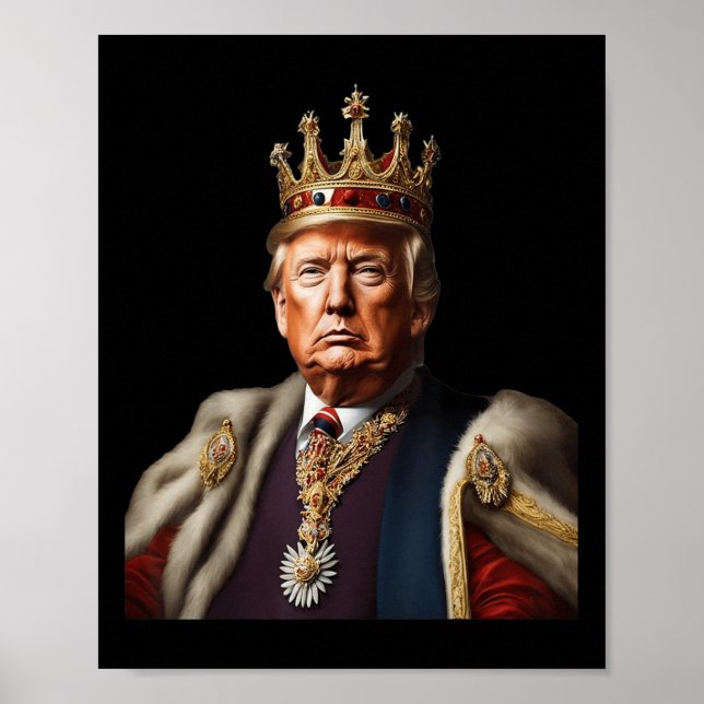Trumman är Kung länge levande i Kung amerikanska F Poster (Framsidan)