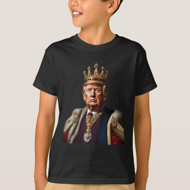 Trumman är Kung länge levande i Kung amerikanska F T Shirt (Framsida)