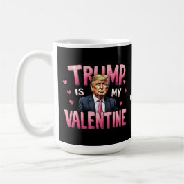 Trumman är min hjärtans rovhjärtans dag. kaffemugg