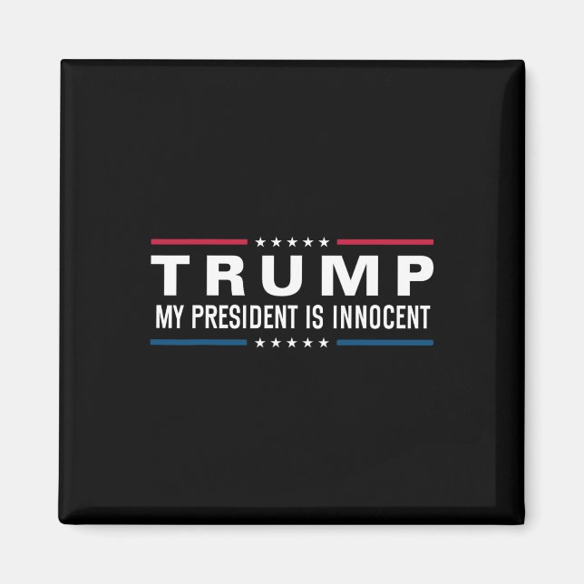 Trumman är oskyldig att ta Amerika tillbaka 2024 Magnet (Framsidan)