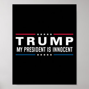 Trumman är oskyldig att ta Amerika tillbaka 2024 Poster