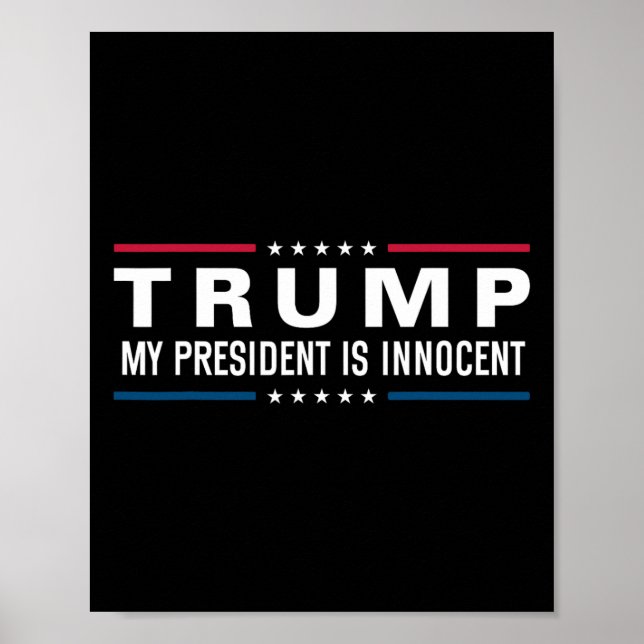 Trumman är oskyldig att ta Amerika tillbaka 2024 Poster (Framsidan)